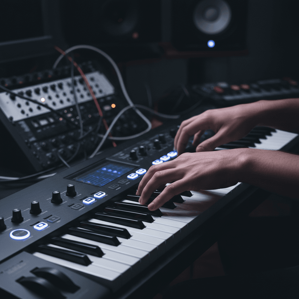 Custom song composition in recording studio