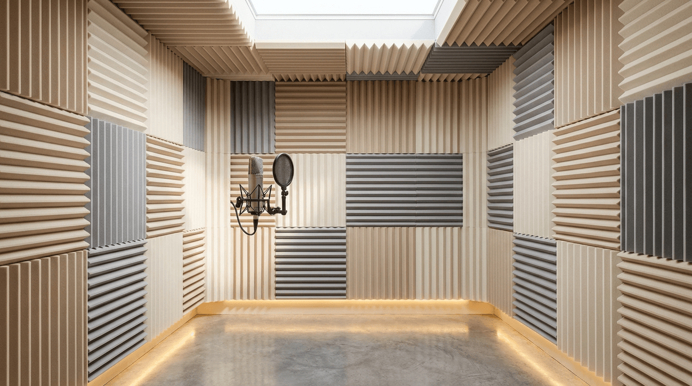 Professional recording microphone setup